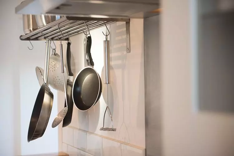 speyside holiday cottages- hanging frying pans